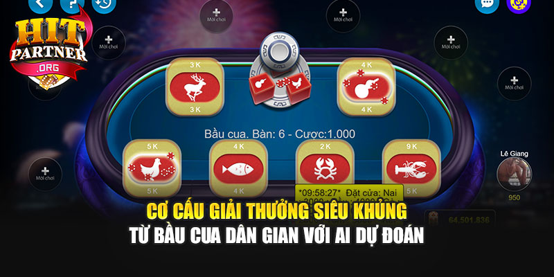 Cơ cấu giải thưởng siêu khủng từ Bầu Cua dân gian với AI dự đoán