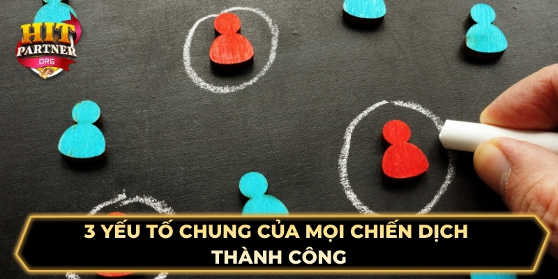3 yếu tố chung của mọi chiến dịch thành công