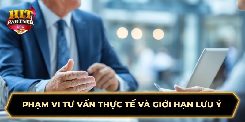 Phạm vi tư vấn thực tế và giới hạn lưu ý